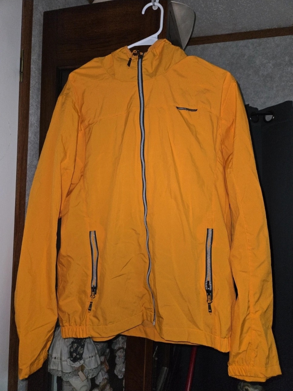 Hawke & Co Men’s Bright Yellow Hooded Lightweight Jacket